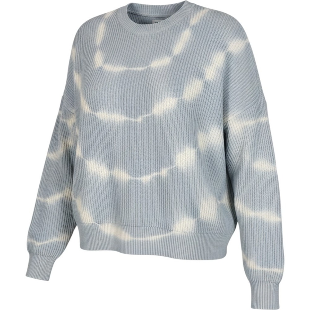 Pistola Blue Crush Tie Dye Ribbed Cotton Sweater Women's XL NWT